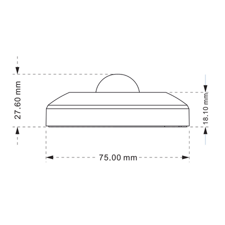 PIR pohybový senzor 6m 120° s ovládáním Povrchová montáž Bílá Sanico Goldlux