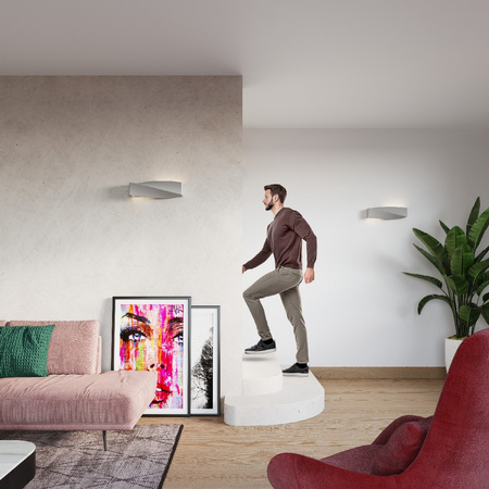 Nástěnné svítidlo LED SIGMA E27 Keramická šedá SOLLUX