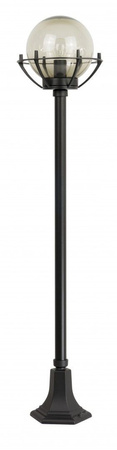 Venkovní stojící zahradní lampa POST Koule s košem 200 K 5002/1/KPO E27 152cm Su-Ma