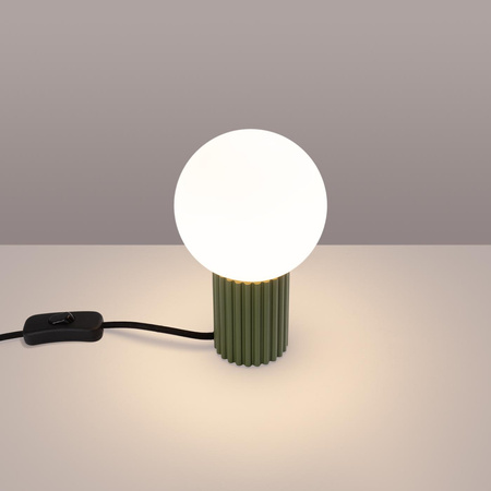Stolní stolní lampa G9 Round Olive Modern Matte Halo Sollux