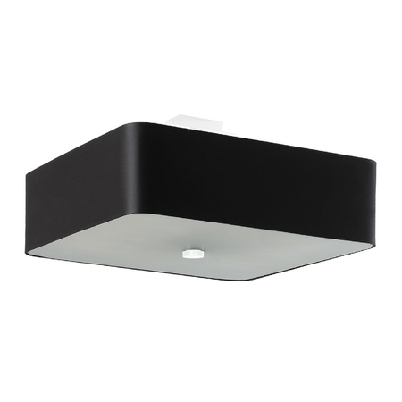 LED stropní svítidlo Plafond LOKKO 5xE27 Čtvercové svítidlo 45cm černé SOLLUX