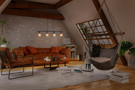 Dekorativní stropní svítidlo E27 Brown Clay Decor Ledvance