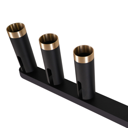 Nástěnné a stropní bodové svítidlo 5x GU10 Black Gold FADO Sanico Goldlux