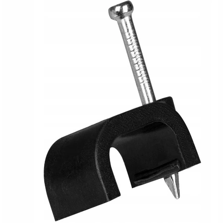 Držák plochého kabelu FLOP CLIP YDYp2x1.5 7/5 Černý 100 ks PAWBOL