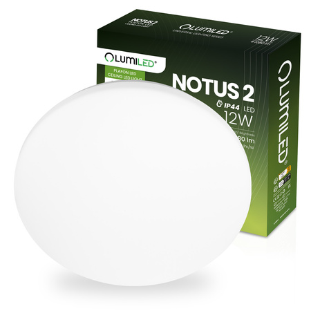 LED stropní svítidlo NOTUS 2 12W Round 26 cm IP44 LUMILED