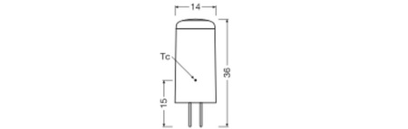 LED žárovka GY6.35 CAPSULE 2.6W = 28W 300lm 2700K Výhřevnost 320° 12V OSRAM STAR
