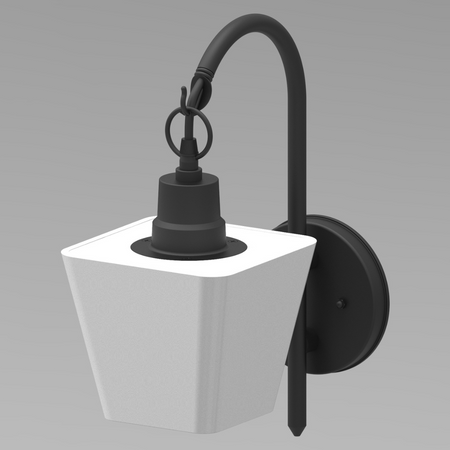 Nástěnné svítidlo venkovní zahradní nástěnné svítidlo spodní GIZA E27 GOLDLUX (Polux)