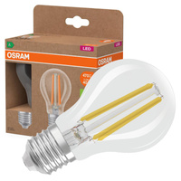 2x LED žárovka A60 E27 2,2W = 40W 470lm 4000K Neutrální 320° vlákno CLASSIC ENERGETICKÁ ÚSPORNOST Osram
