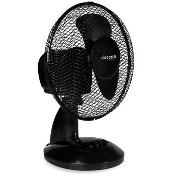 Stolní ventilátor Cirkulátor vzduchu Stojací stolní ventilátor 37cm 21W Černý