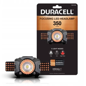 LED čelovka Baterie 3xAAA 350lm 3 režimy DURACELL