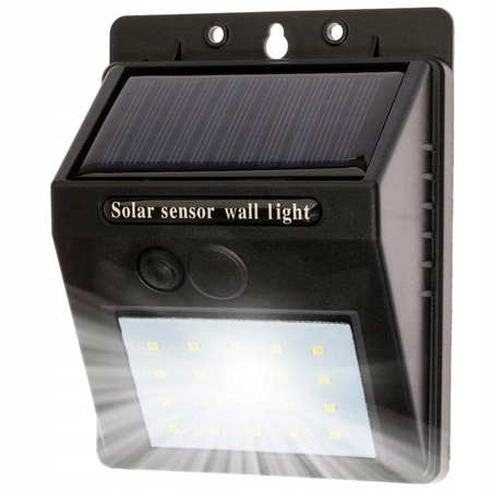 Solární LED reflektor 3W 5500-6000K Cold IP65 Black Twilight senzor