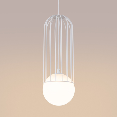 BRINA 1 G9 Bílá moderní stropní závěsná lampa SOLLUX