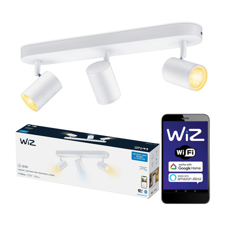 Stropní svítidlo LED SPOT RAIL 3x 5W 2700-6500K White SMART WiFi WiZ