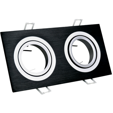 Stropní svítidlo DOUBLE SOUTH OPAL GOLDLUX (Polux) ČERNÁ GU10