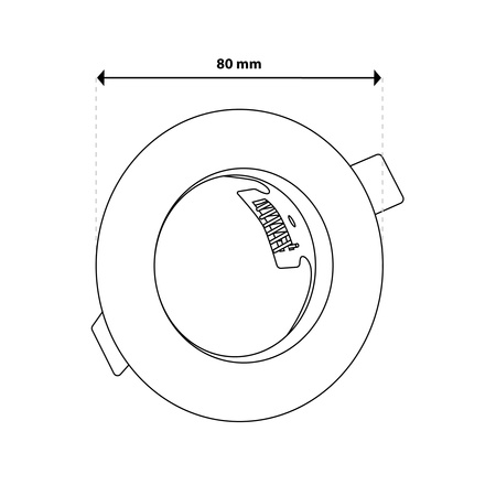 6x LUMILED ARDALI Graphite MR16 GU10 kruhové svítidlo pro zapuštěnou montáž