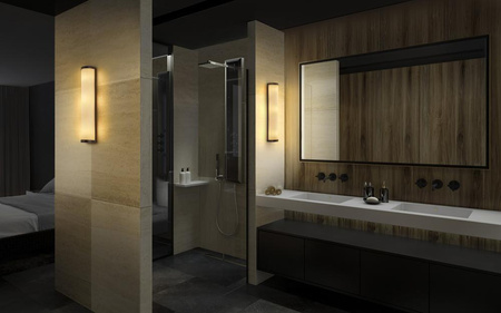 Plafond Koupelnové světlo Nástěnné svítidlo nad zrcadlem Stmívatelné E14 Černé koupelnové nástěnné svítidlo IP44 Ledvance