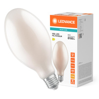 LED žárovka HQL E40 60W = 250W 8100lm 2700K teplá bílá FILAMENT LEDVANCE