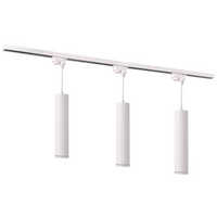 Sada přípojnic 1-fázová lišta + 3x reflektor GU10 bílý PARIS Sanico Goldlux
