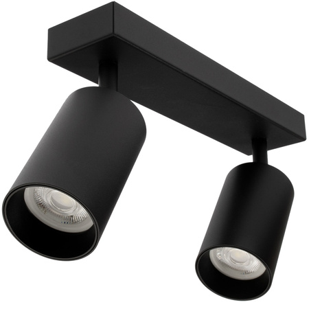 Stropní svítidlo QUALIS SPOT Reflektor Halogenové svítidlo 2xGU10 Black