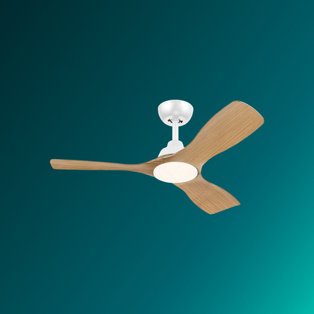 Stropní ventilátor 28W LED stropní svítidlo 24W 2650lm 3000/4300/6500K CCT Brown White + Pilot Olas Philips