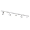 LED GU10 nastavitelné kruhové bílé stropní svítidlo Evalo Kanlux Slat