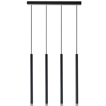 PIERO 4xG9 nastavitelné stropní závěsné svítidlo černé MASTERLED