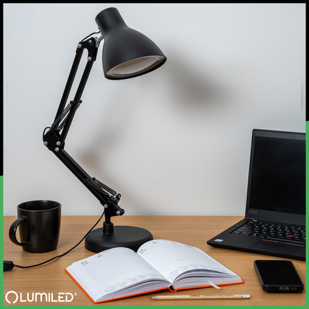 Stolní lampa LED 7W, CCT USB stmívatelná Černá MARTI LUMILED