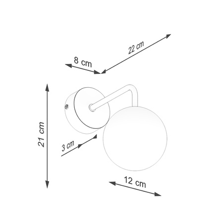 Nástěnné svítidlo Nástěnné svítidlo G9 Black White Astral French Sky SL.1661 Sollux