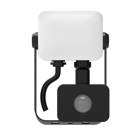 LED reflektor 10W 900lm 4000lm neutrální 120° černý IP65 mléčný Sanico Goldlux