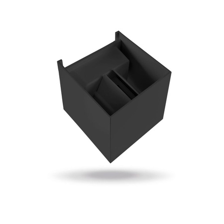 Zahradní nástěnná lampa Venkovní LED fasádní lampa 6W 580lm 2700k Warm Black ERIC Videx