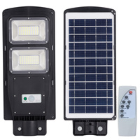 Reflektor LED 168-650lm 6000K IP65 6W Solar Black se senzorem pohybu a soumraku + dálkové ovládání STREET-6 GOLDLUX (Polux)