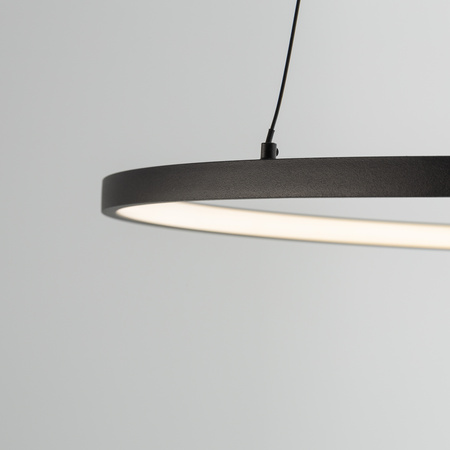 LED závěsné stropní svítidlo 21W 660lm 3000K teplá černá moderní CIRCOLO LED M 10812 Nowodvorski