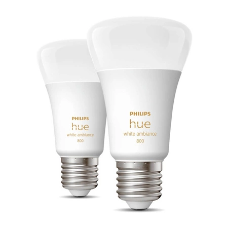 2PAK LED žárovka E27 A60 6W CCT PHILIPS HUE White & Ambiance Bluetooth Zigbee