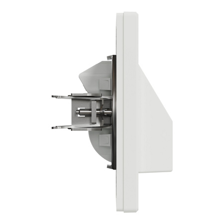 Kabelová vývodka. zapuštěná. bílá s rámem SCHNEIDER ASFORA