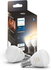 2PAK LED koule E14 P45 5,7W 2700K teplá PHILIPS HUE White Bluetooth Zigbee žárovka