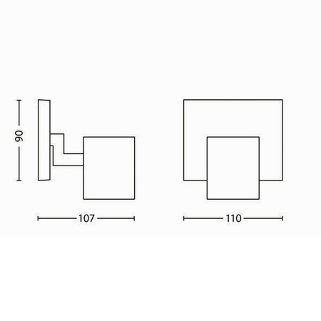 LED RUNNER GU10 Reflector Stropní světlo hliníkové PHILIPS