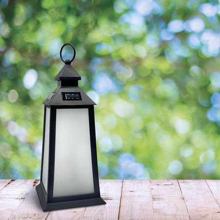 Solární lucerna Závěsná zahradní lucerna LED IP44 Flame Effect