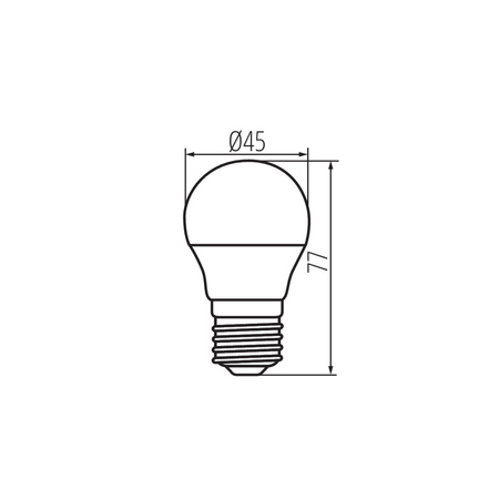 LED žárovka E27 G45 6,5W = 60W 806lm 3000K Warm BILO Kanlux