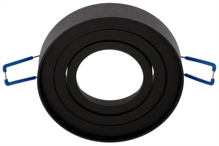 Halogenová Podhledové svítidlo GU10, TUBA SPOT Nastavitelná Kulatá Černá 20mm MIDI LUMILED