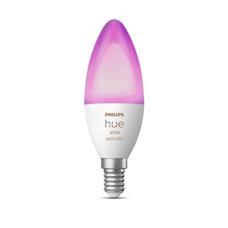 LED svíčka E14 B39 5,3W CCT RGB PHILIPS HUE White & COLOR Ambiance Bluetooth Zigbee žárovka
