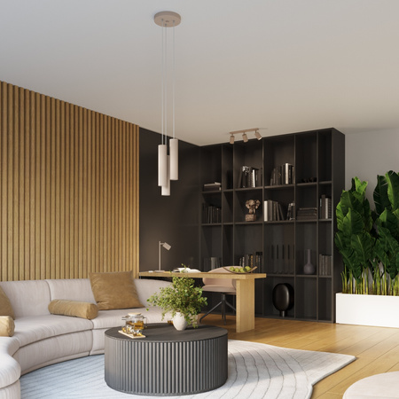 Stropní plafonové svítidlo 3x GU10 Hliník Taupe Carbon Deep Space SL.1768 Sollux