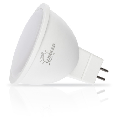 10x Žárovka LED MR16, GU5.3 6W = 50W 580lm 3000K 230V Teplá bílá 120° LUMILED