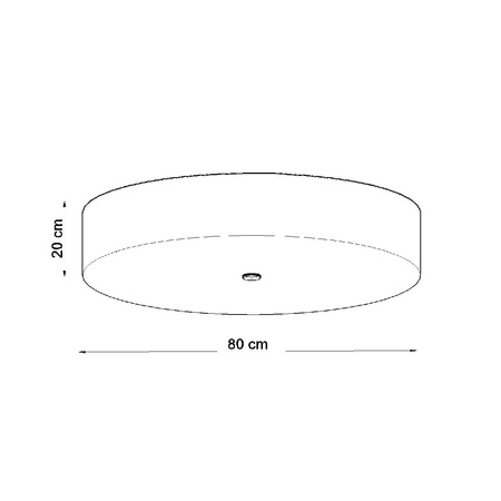 LED stropní svítidlo SKALA 6xE27 Kulaté svítidlo 80cm Bílé SOLLUX