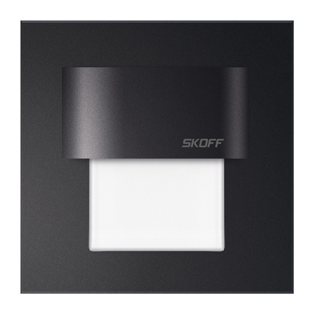 LED svítidlo na schodiště 0.4W 6500K 10V DC IP20 matná černá TANGO MINI Skoff