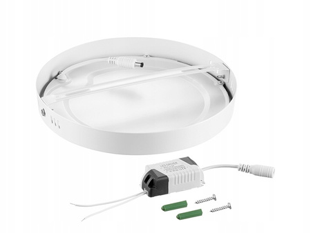 LED panel Stropní svítidlo 12W 960lm 2700K Teplá povrchová montáž Kulatá bílá Proma Masterled