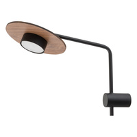 Nástěnné svítidlo Povrchová montáž GX53 Black Wood Modern DISK 7645 Novodvorski