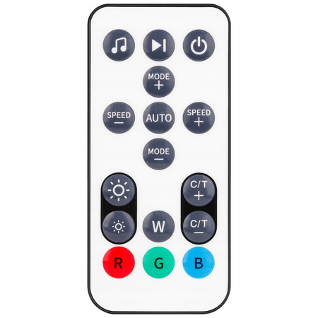 Rohová stojací stojací lampa bílá 20W RGB dálkový ovladač měnící barvu