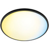Plafond LED stropní svítidlo pro povrchovou montáž 14W CCT černé kulaté SMART WiFi WiZ