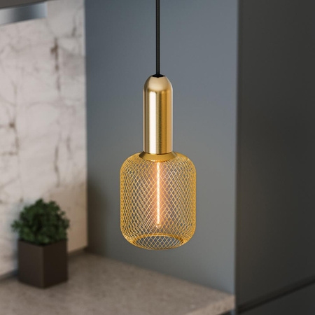 E27 závěsné stropní svítidlo převislé zlaté Vintage 1906 kyvadlo Ledvance