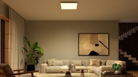 LED panel Stropní svítidlo pro povrchovou montáž 60x60 cm 60W 4150lm IP20 Bílá a barevná Ambiance RGB + TW White Smart SMART Zigbee Bluetooth Surimu Philips HUE